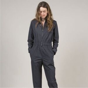 Horses Atelier black full zip jumpsuit